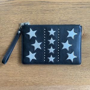Rebecca Minkoff St Tropez wristlet w/ silver stars